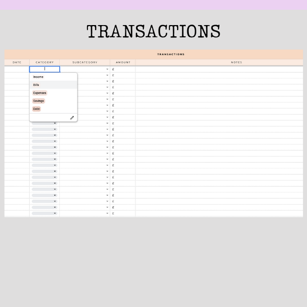 The Supreme Budget Calculator With Smart Calendar Instant Download