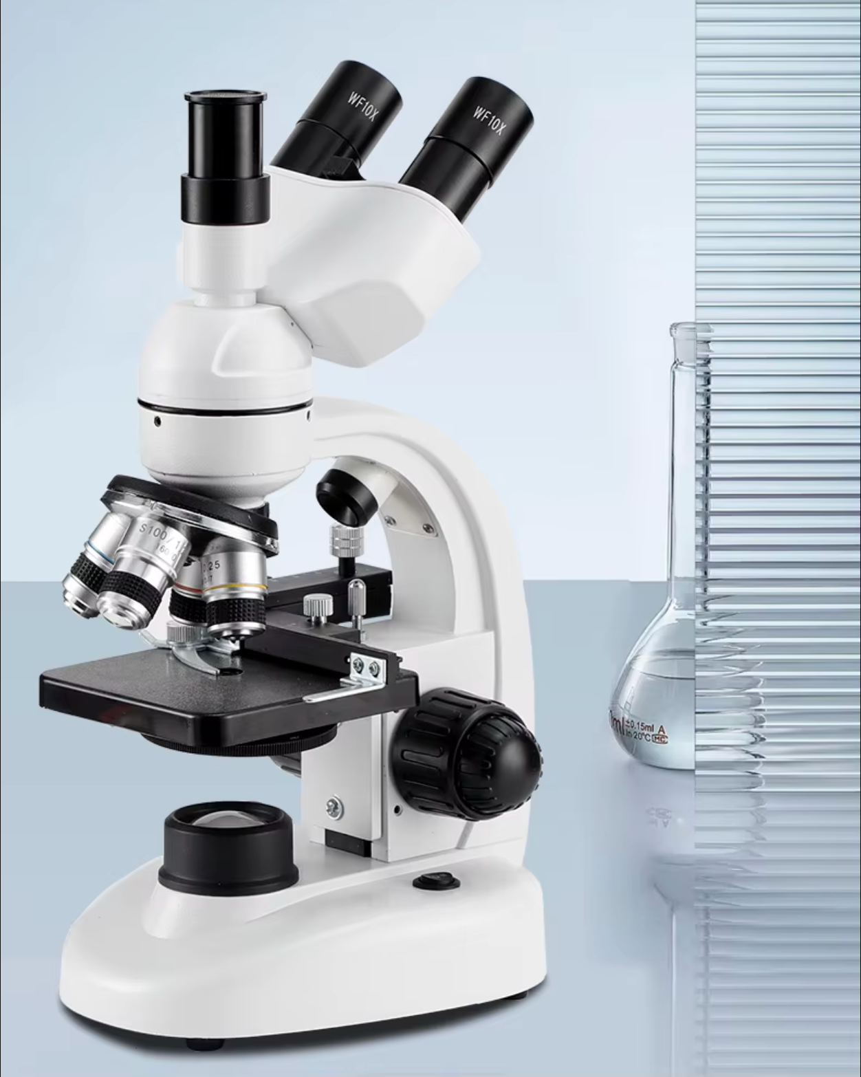 40X-5000X Professional Optical Biological Microscope for Adult, Child, Student, Home, School or Laboratory. Complete with glass slides.