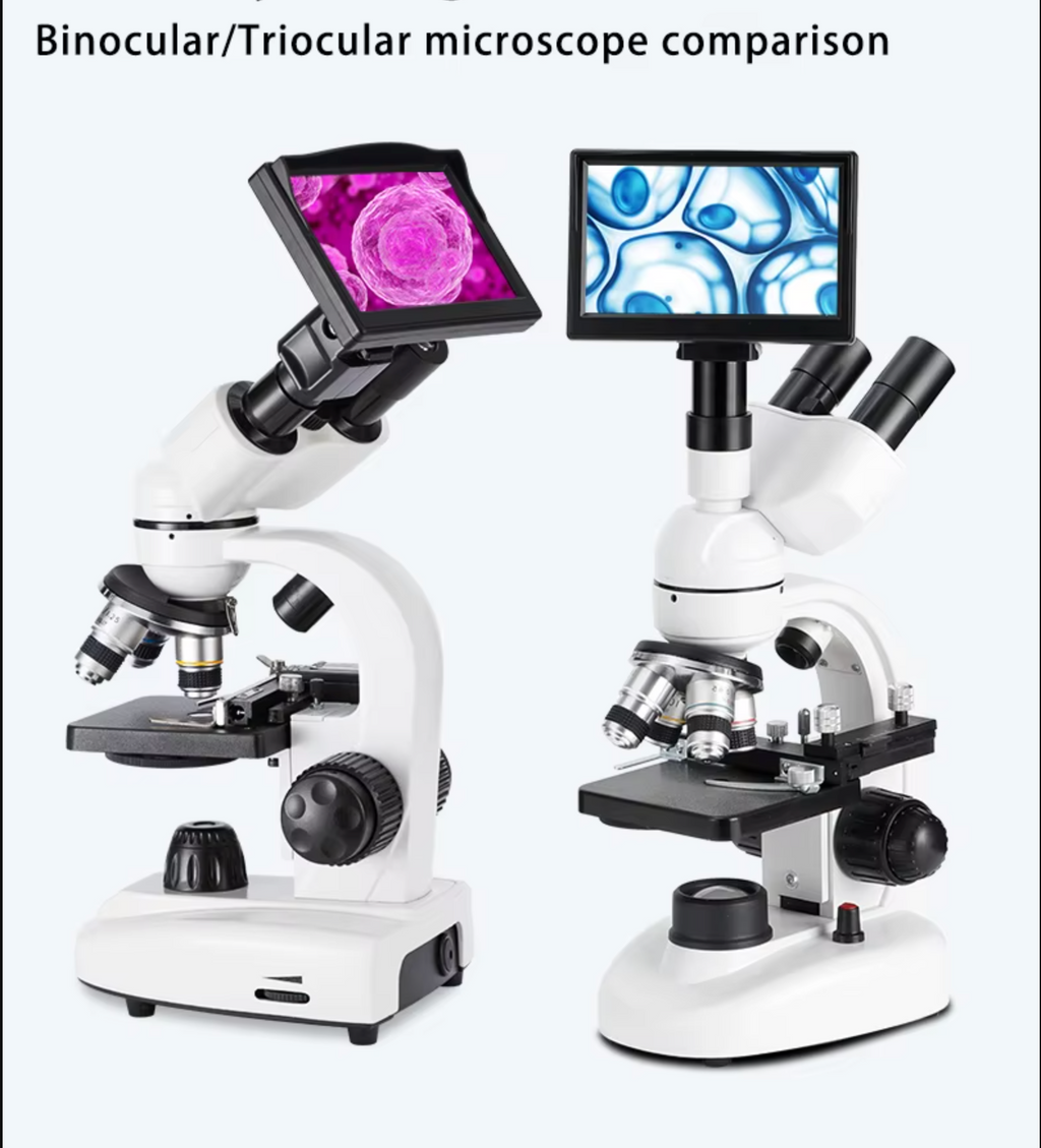 40X-5000X Professional Optical Biological Microscope for Adult, Child, Student, Home, School or Laboratory. Complete with glass slides.