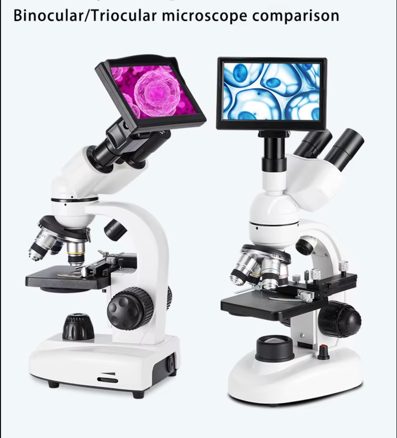 40X-5000X Professional Optical Biological Microscope for Adult, Child, Student, Home, School or Laboratory. Complete with glass slides.